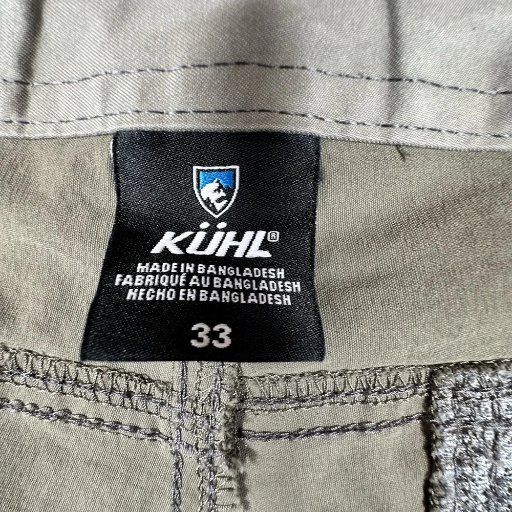 KUHL Renegade Shorts Mens 33 Khaki Brown Stretch Hiking Outdoor Performance 11